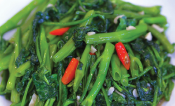 Water Spinach — Chinese dish at Pokhara Chinese Restaurant